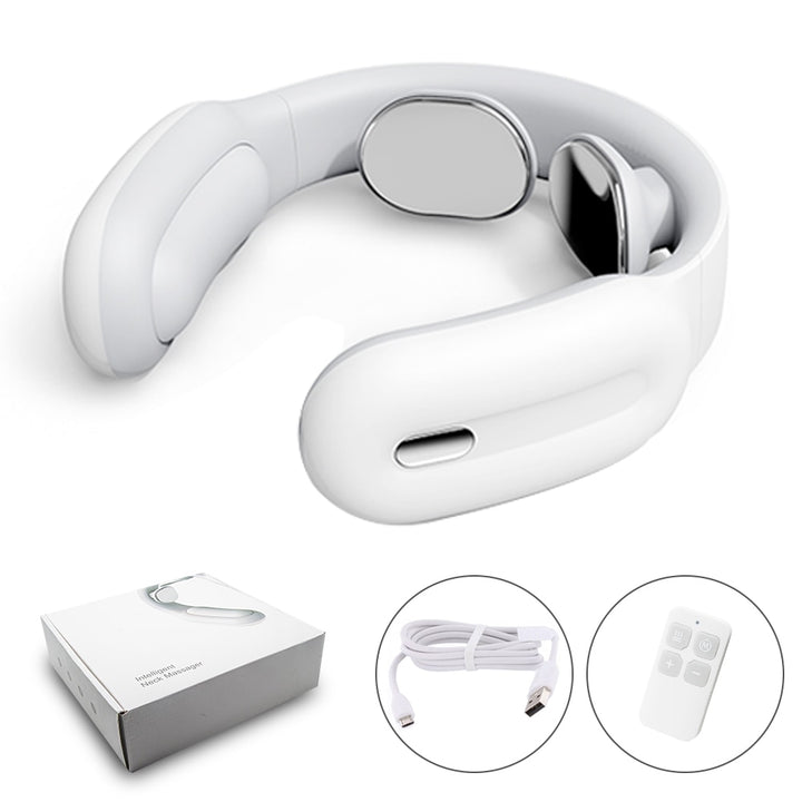 Electric Neck Pain Relief Tool button white