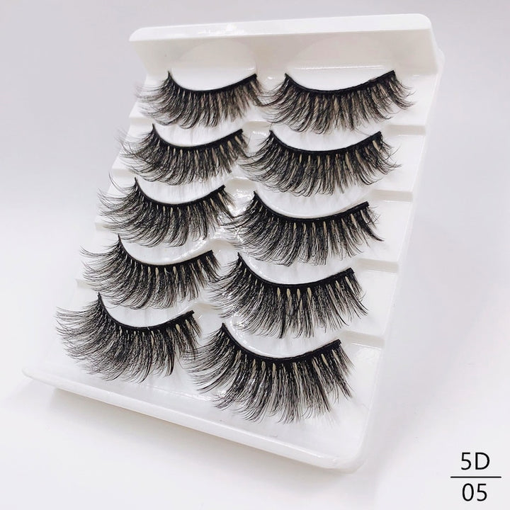 Fluffy Natural False Eyelashes 5D05