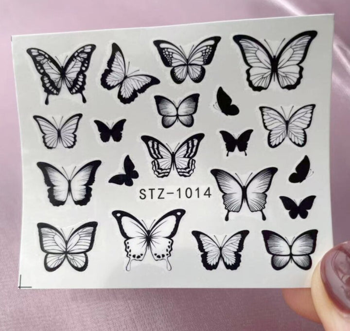 Butterfly Nail Stickers Decals STZ-1014 China