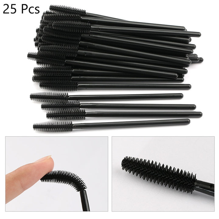 Gel Eyelash Brush Comb Mascara 01 25pcs