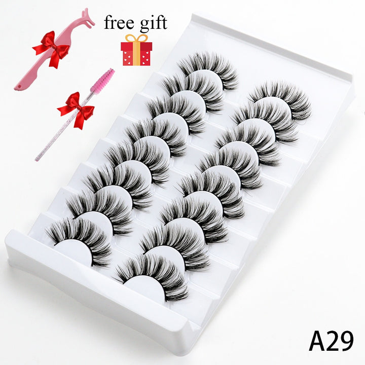 Fluffy Natural False Eyelashes A29