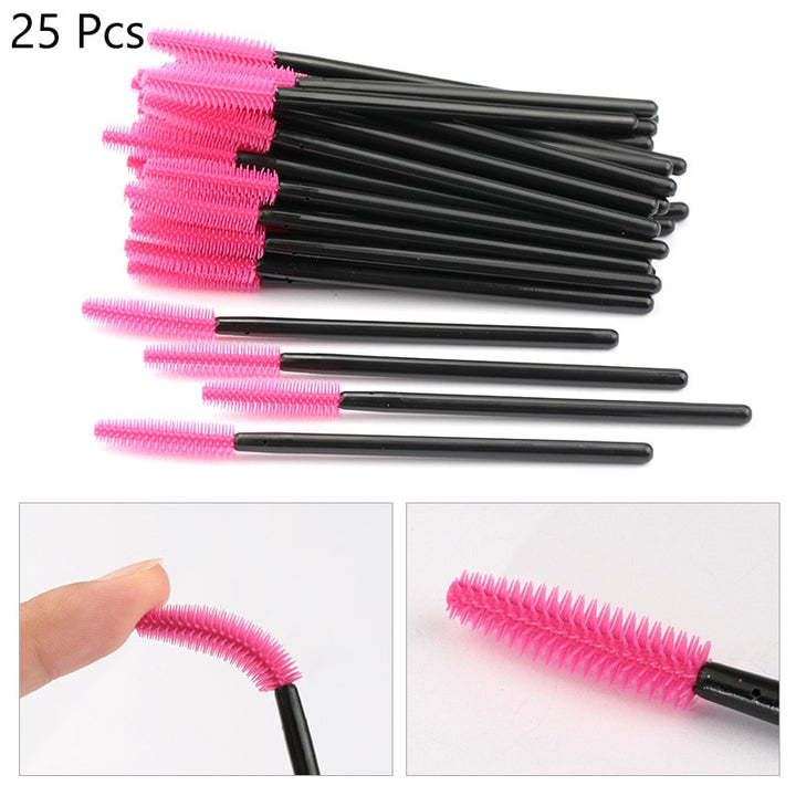 Gel Eyelash Brush Comb Mascara 06 25pcs