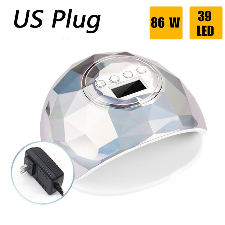 2020 UV LED Lamps Nails Dryer. Silver (US Plug