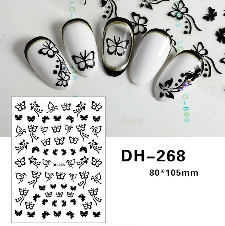 Butterfly Nail Stickers Decals DH-268 China