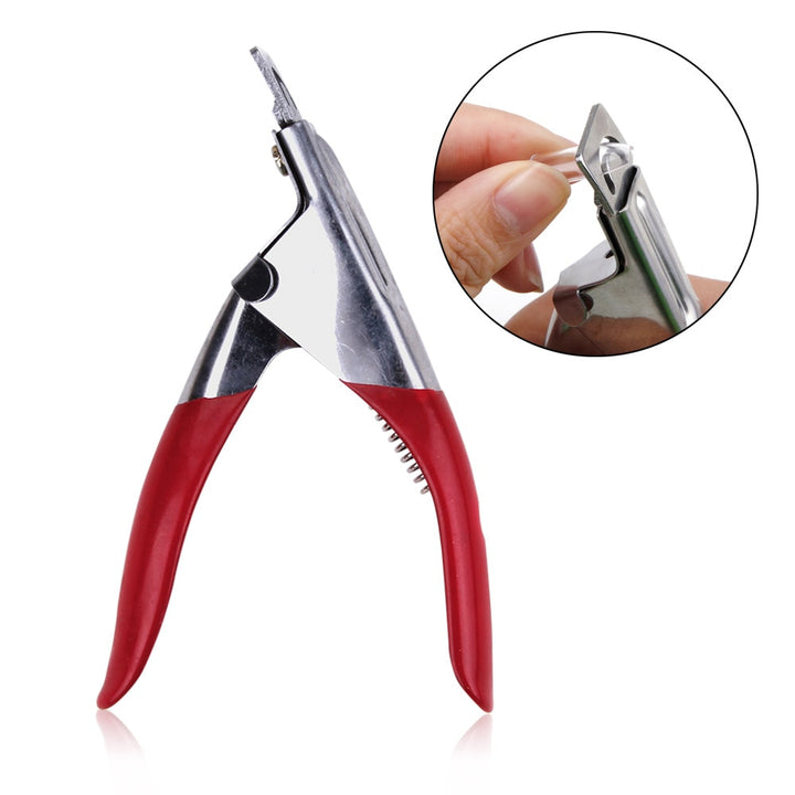 Straight Nail Cutter Clippers. Red