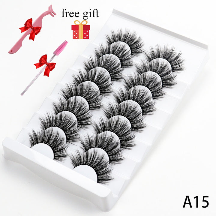 Fluffy Natural False Eyelashes A15