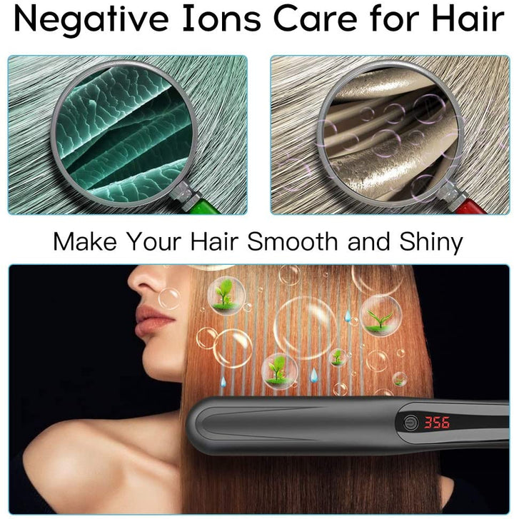 heated straighten hair brushes