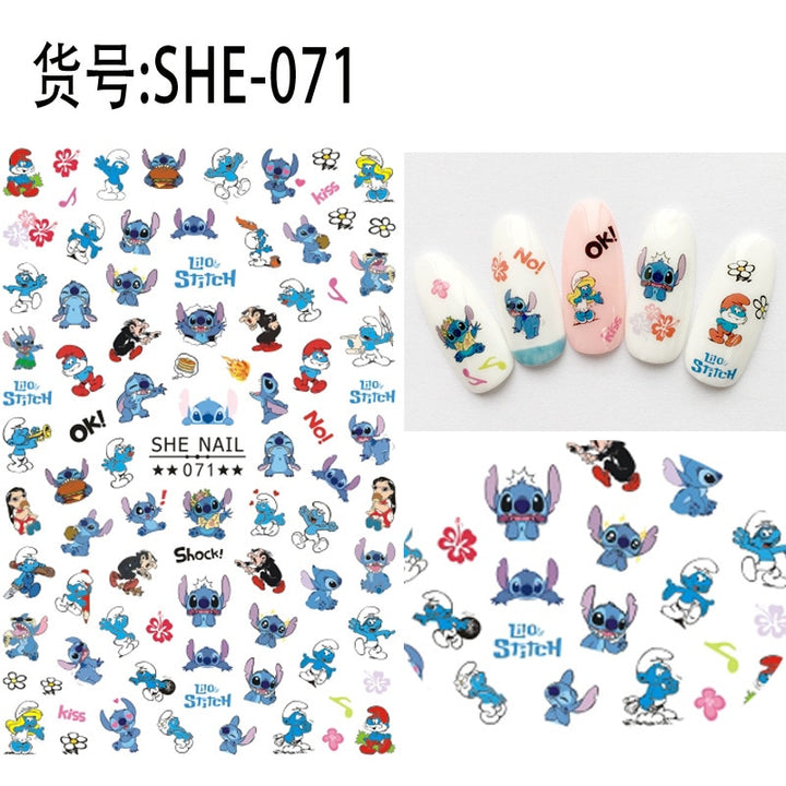 Nails Minnie Stitch Art Decals