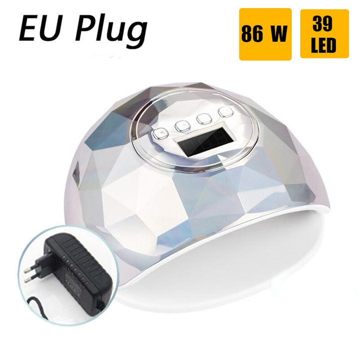 2020 UV LED Lamps Nails Dryer. Silver(EU Plug)