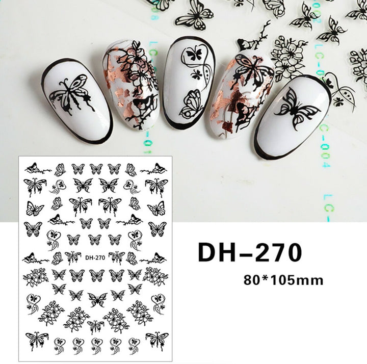 Butterfly Nail Stickers Decals DH-270 China