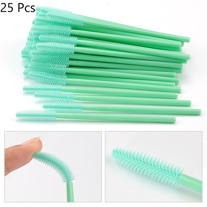 Gel Eyelash Brush Comb Mascara 08 25pcs