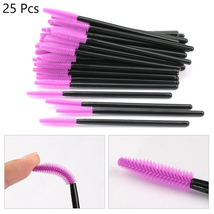 Gel Eyelash Brush Comb Mascara 04 25pcs