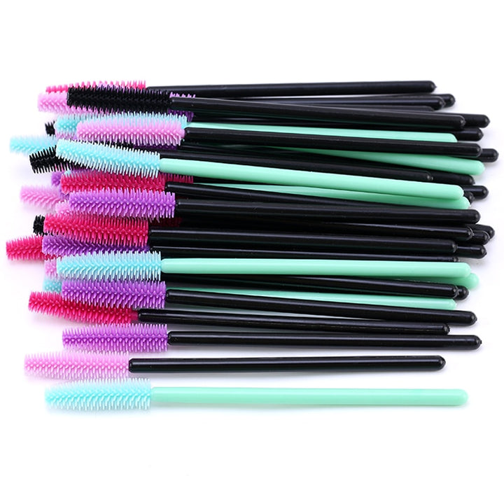 Gel Eyelash Brush Comb Mascara Mixcolor 50pcs