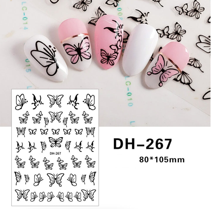 Butterfly Nail Stickers Decals DH-267 China