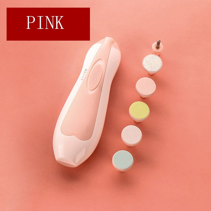 Electric baby nail trimmer kit Pink