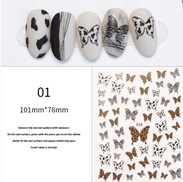 Butterfly Nail Stickers Decals 001 China