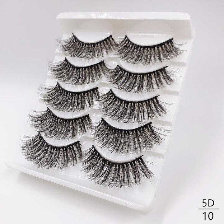 Fluffy Natural False Eyelashes 5D10