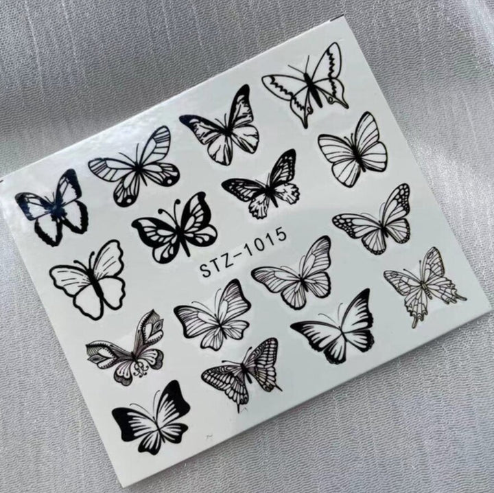 Butterfly Nail Stickers Decals STZ-1015 China