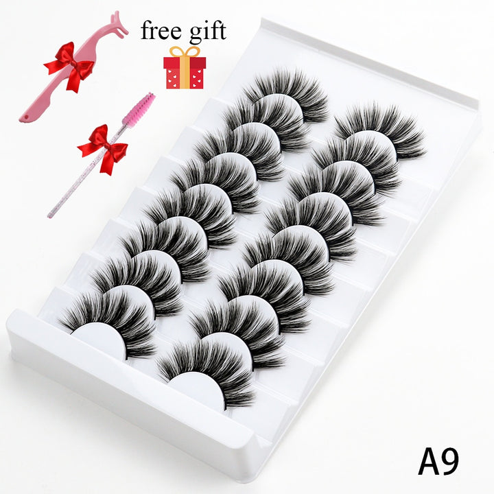 Fluffy Natural False Eyelashes A9