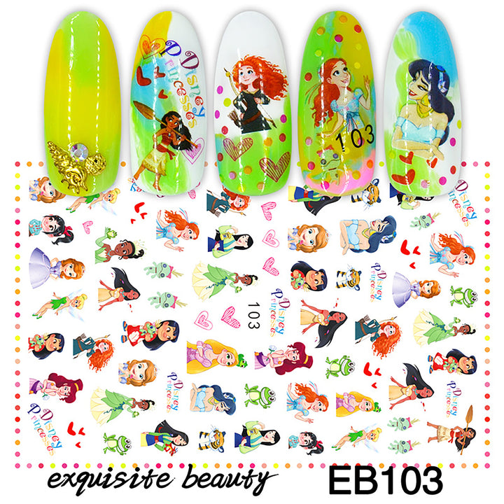 Nails Minnie Stitch Art Decals EB103