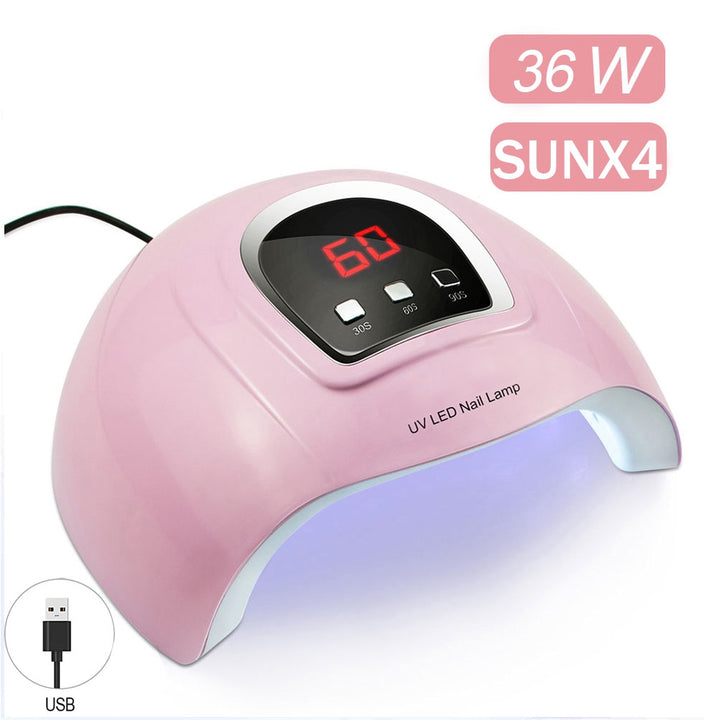 UV LED Nails Lamp Dryer Sensor 36W SUNX4
