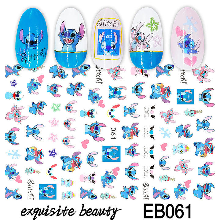 Nails Minnie Stitch Art Decals EB061