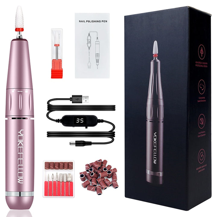 Electric Nails Drill Manicure. 201 Pen-Pink