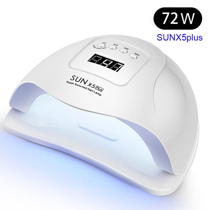 UV LED Nails Lamp Dryer Sensor 72W SUNX5