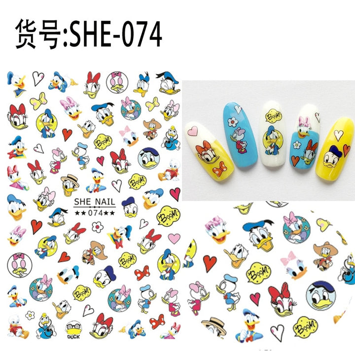 Nails Minnie Stitch Art Decals SHE-074