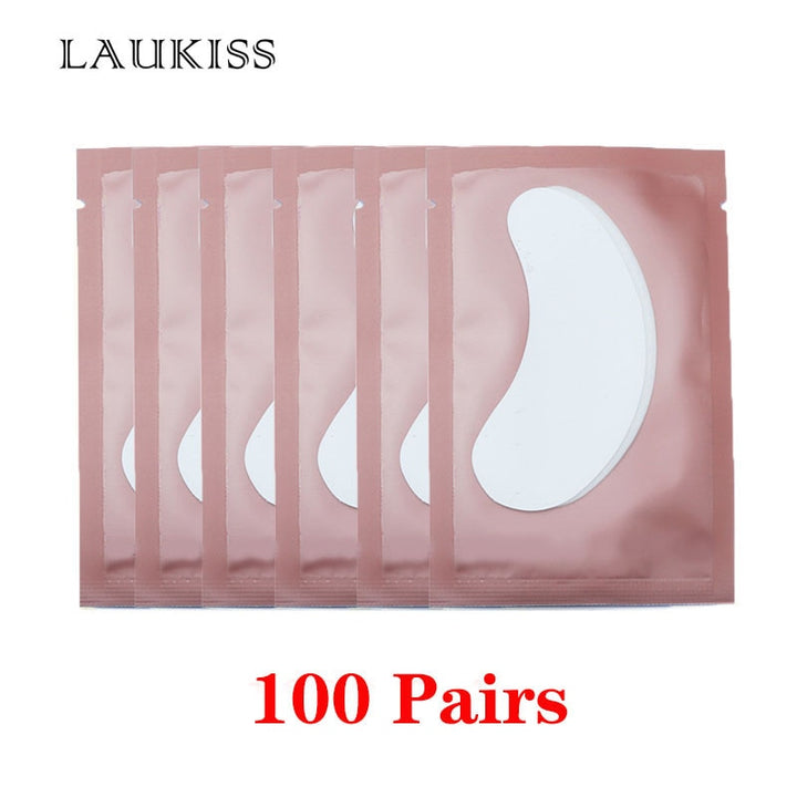 Eye Patches Under Eyelash Pads 100Pair Pink China
