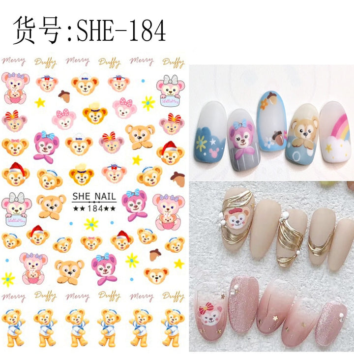 Nails Minnie Stitch Art Decals SHE-184