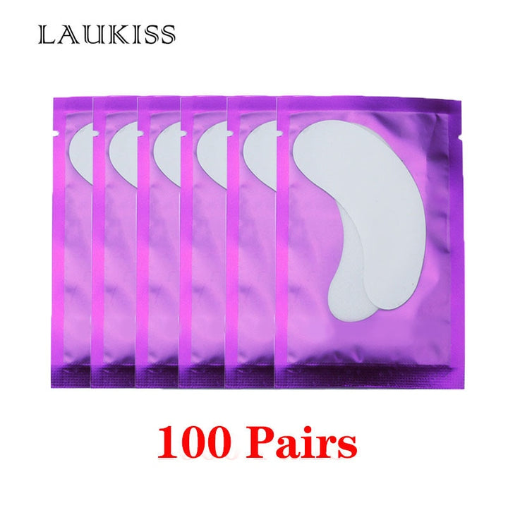 Eye Patches Under Eyelash Pads 100Pair Purple China