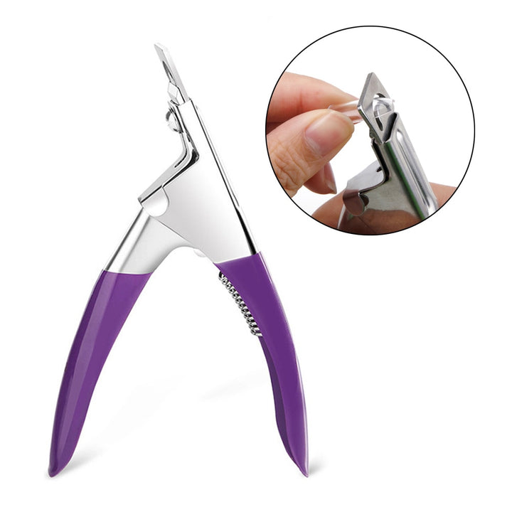 Straight Nail Cutter Clippers. Purple