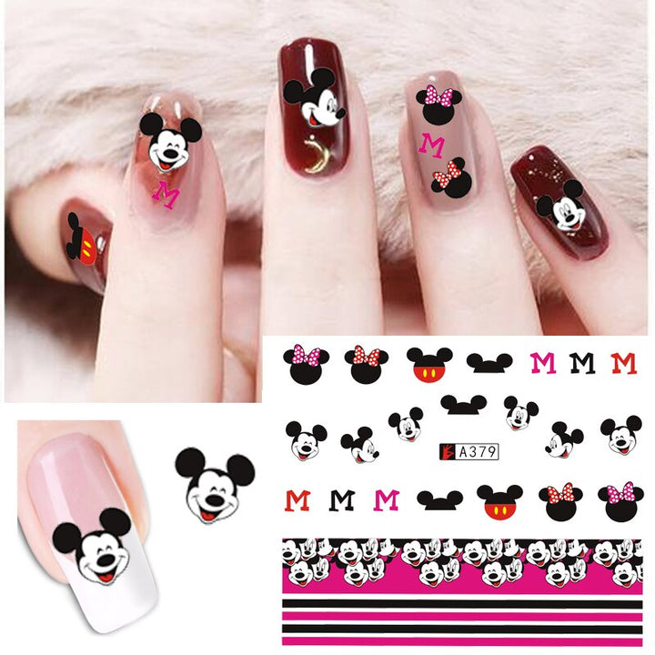 Nails Minnie Stitch Art Decals A379