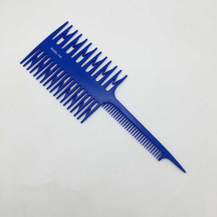 Hair Brush Fish Bone Tail Comb Blue