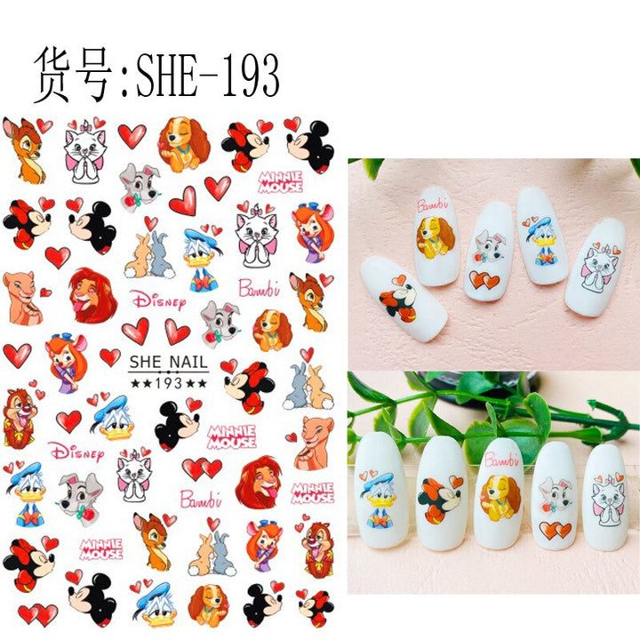 Nails Minnie Stitch Art Decals