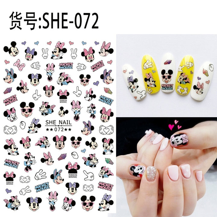 Nails Minnie Stitch Art Decals SHE-072